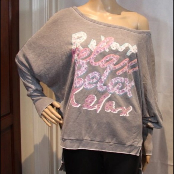 CHASER “Relax” Gray Sweatshirt - Picture 4 of 11